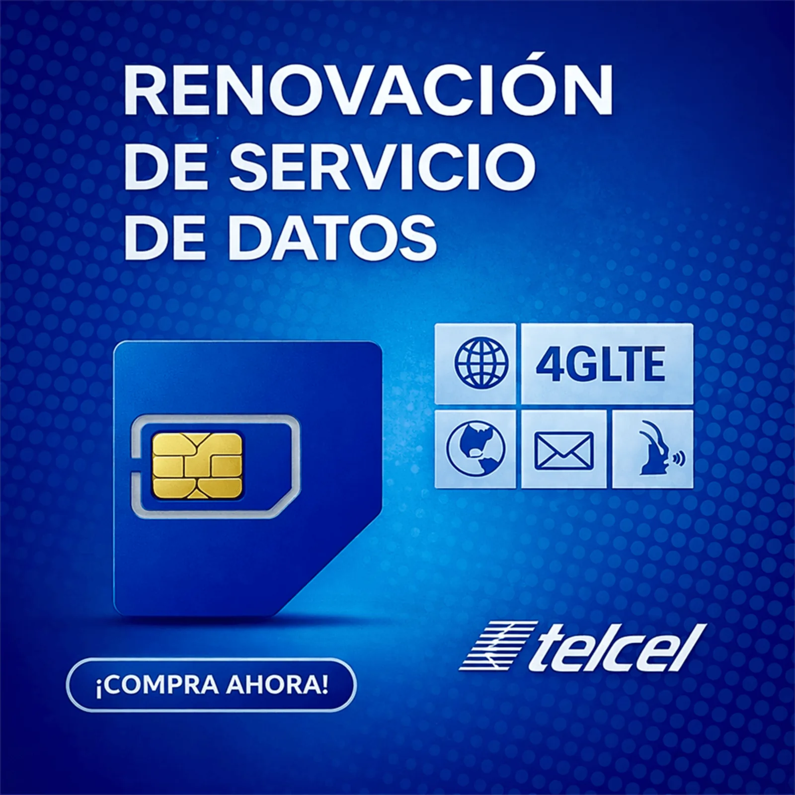 Renovación de Servicio Anual, 2GB por Mes (No incluye llamadas y SMS)