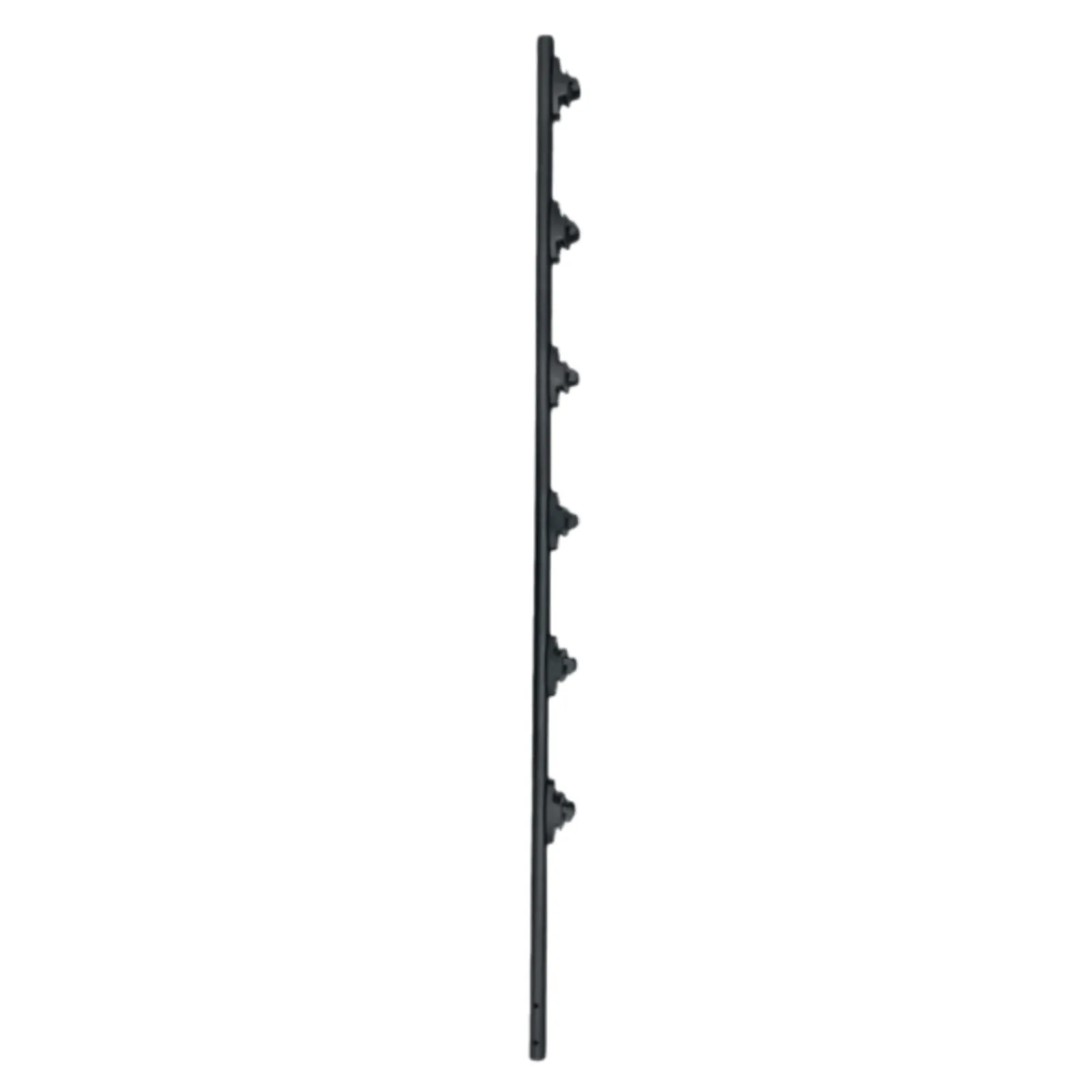 Poste de Paso / Tubo de Acero Galvanizado / Diámetro 1" / Longitud 140 cm / 6 Aisladores / Color Negro / 1 KG