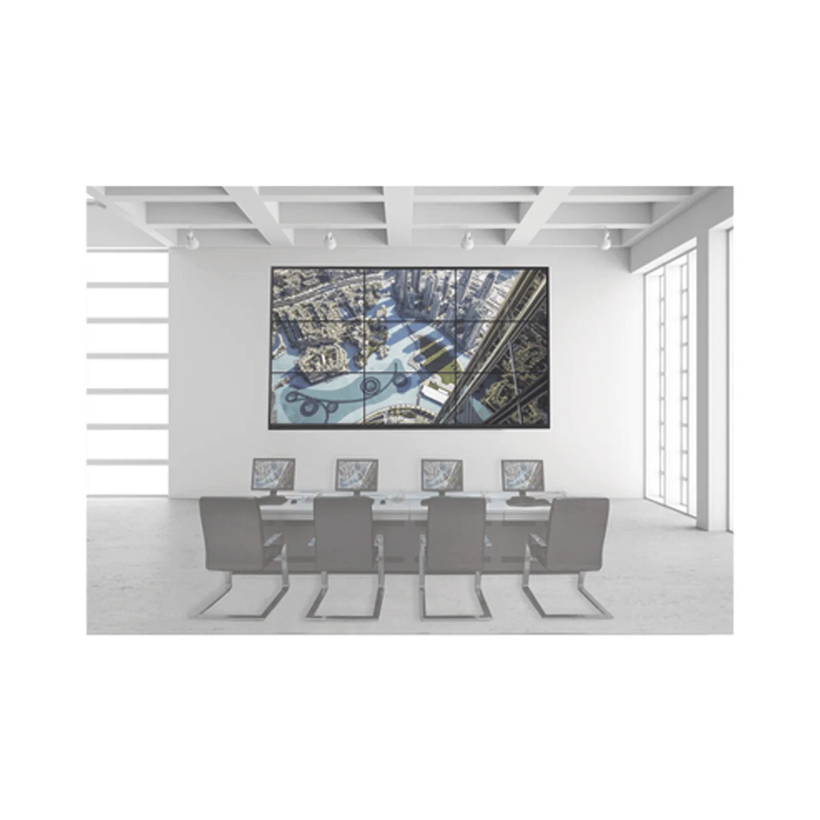 Kit Videowall 3X2 / Incluye 6 Pantallas de 55" / Decoder / Base de Pared / Accesorios de Instalación