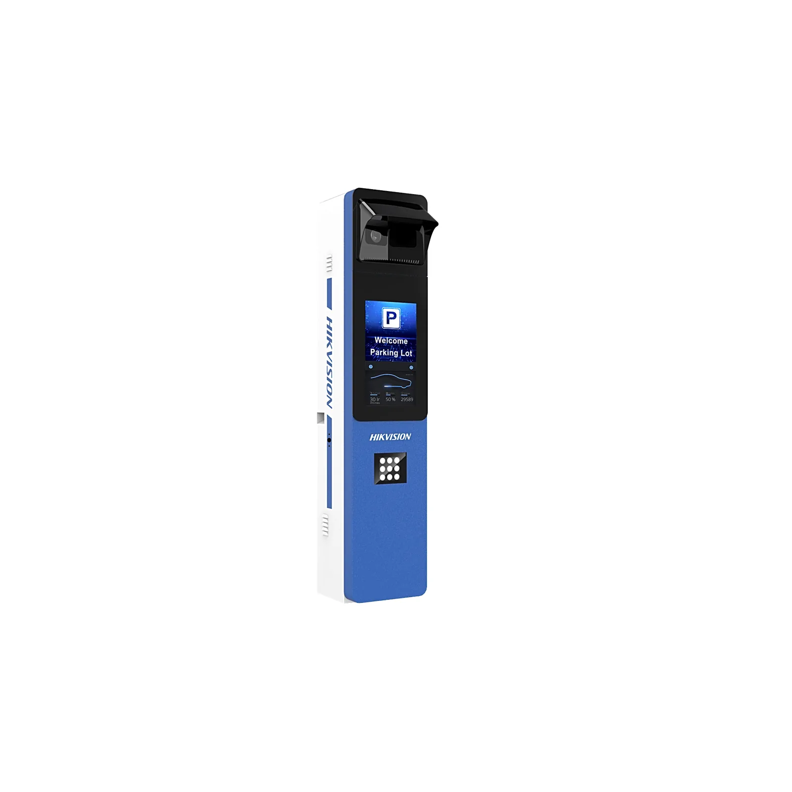 Gestor de Entrada y Salida Todo en Uno DS-TMC403-EM/L / Cámara 4 MP (2688 × 1520) / Pantalla LCD 15.6 Pulgadas / 9 Luces LED / Protección IP45 / Control Remoto / Modo Anti-Seguimiento de Vehículos / Funcionamiento en -30 °C