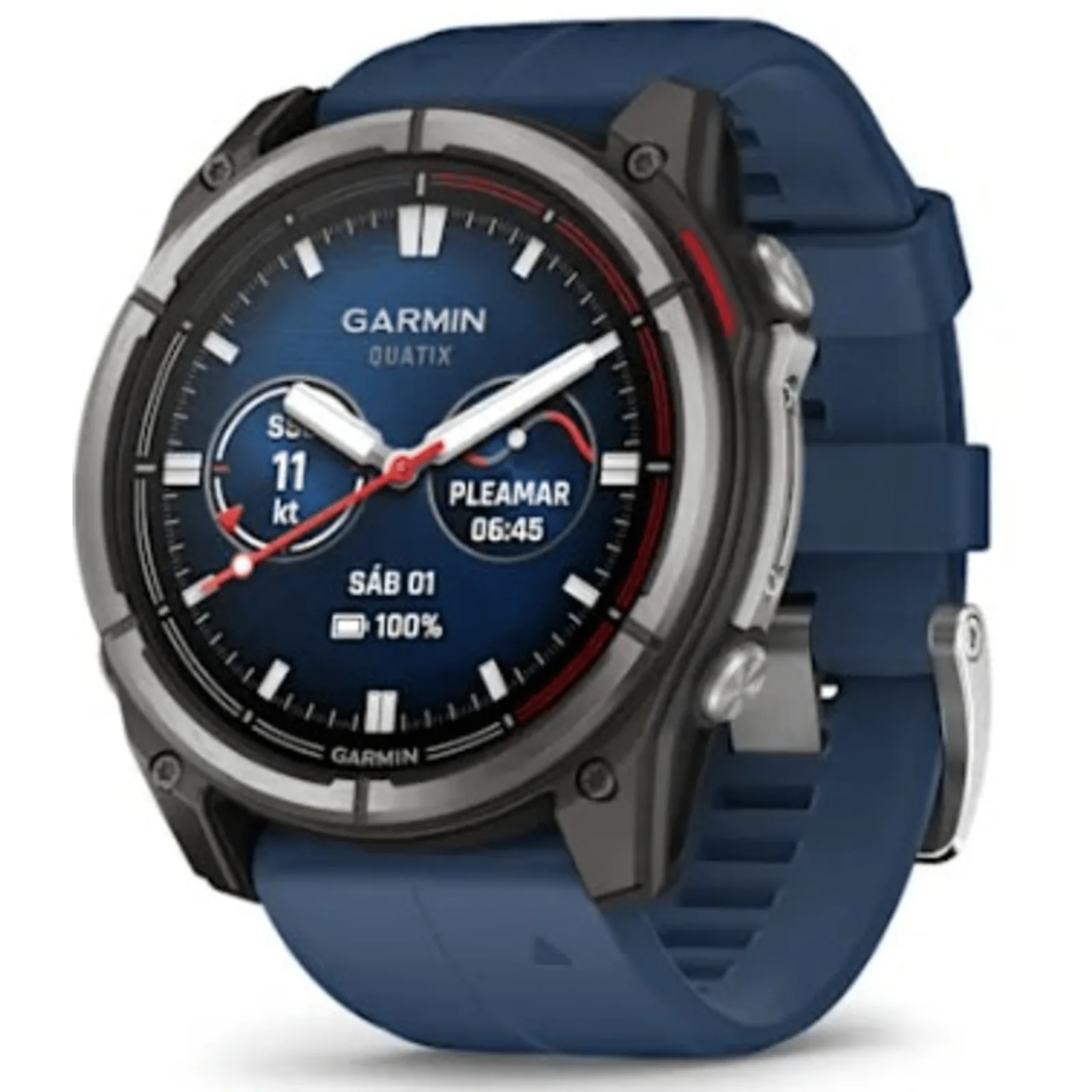 Smartwatch Garmin Fenix 7 / Pantalla AMOLED 1.4" / GPS Multibanda / Resistencia al Agua 10 ATM / Batería Hasta 29 Días / Titanio y Cristal de Zafiro / 32 GB de Almacenamiento / Monitoreo de Salud Avanzado