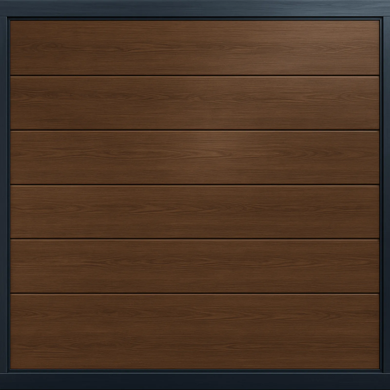 Puerta de Garage de Alta Calidad / Linea Central / Imitacion madera / oscura / 9x9 pies / AISLADA / Estilo Americana.