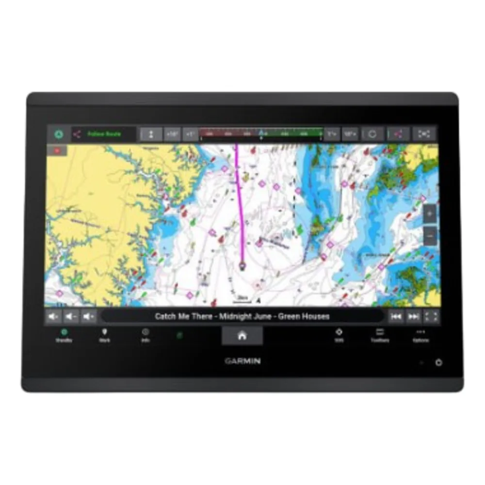 Plotter de Navegación Marina GPSMAP® 1623 / Pantalla Táctil FHD IPS 15.6" / GPS + GLONASS + Galileo / Compatible con NMEA 2000 y 0183 / IPX7 / 2 Tarjetas microSD / 5000 Waypoints / 50 Tracks Guardados / 100 Rutas / Compatible con AI