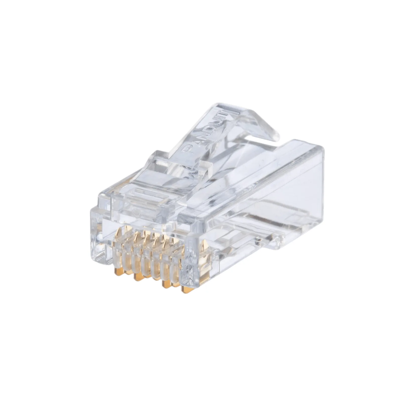 Plug RJ45 Cat6A, Para Cable UTP Vari-Matrix Tipo Plenum, 23 AWG, Chapado en Oro de 50 Micras, Paquete de 100 Piezas