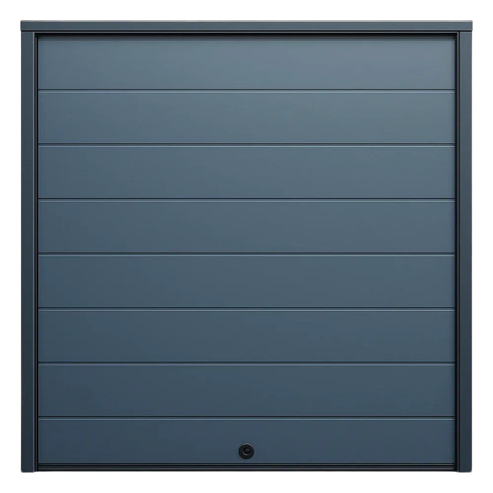 Puerta D / Garage D / Alta Calidad / Linea Central / Color GRIS / acabdo DELUXE / 10X9 pies / AISLADA / Estilo Americana.