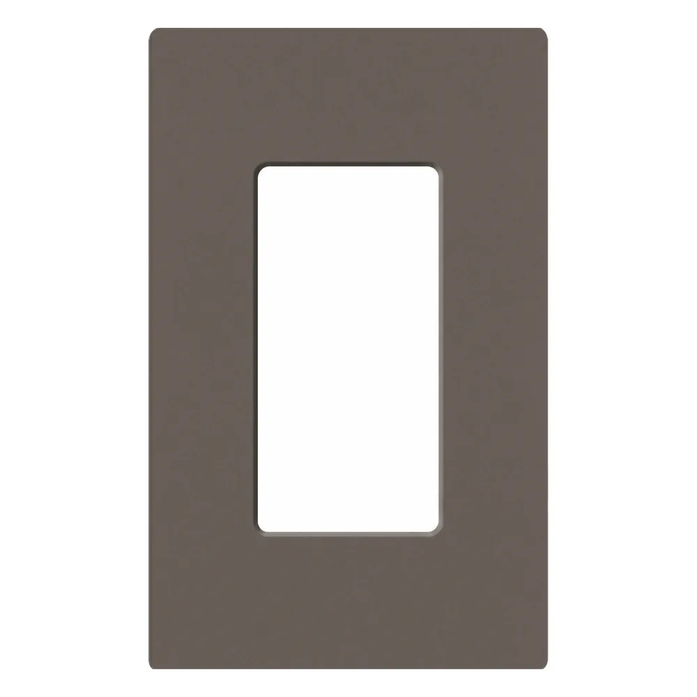 Placa de pared 1 espacio sin tornillos visibles, línea Claro Satin Colors, para atenuadores, apagadores y controles Pico