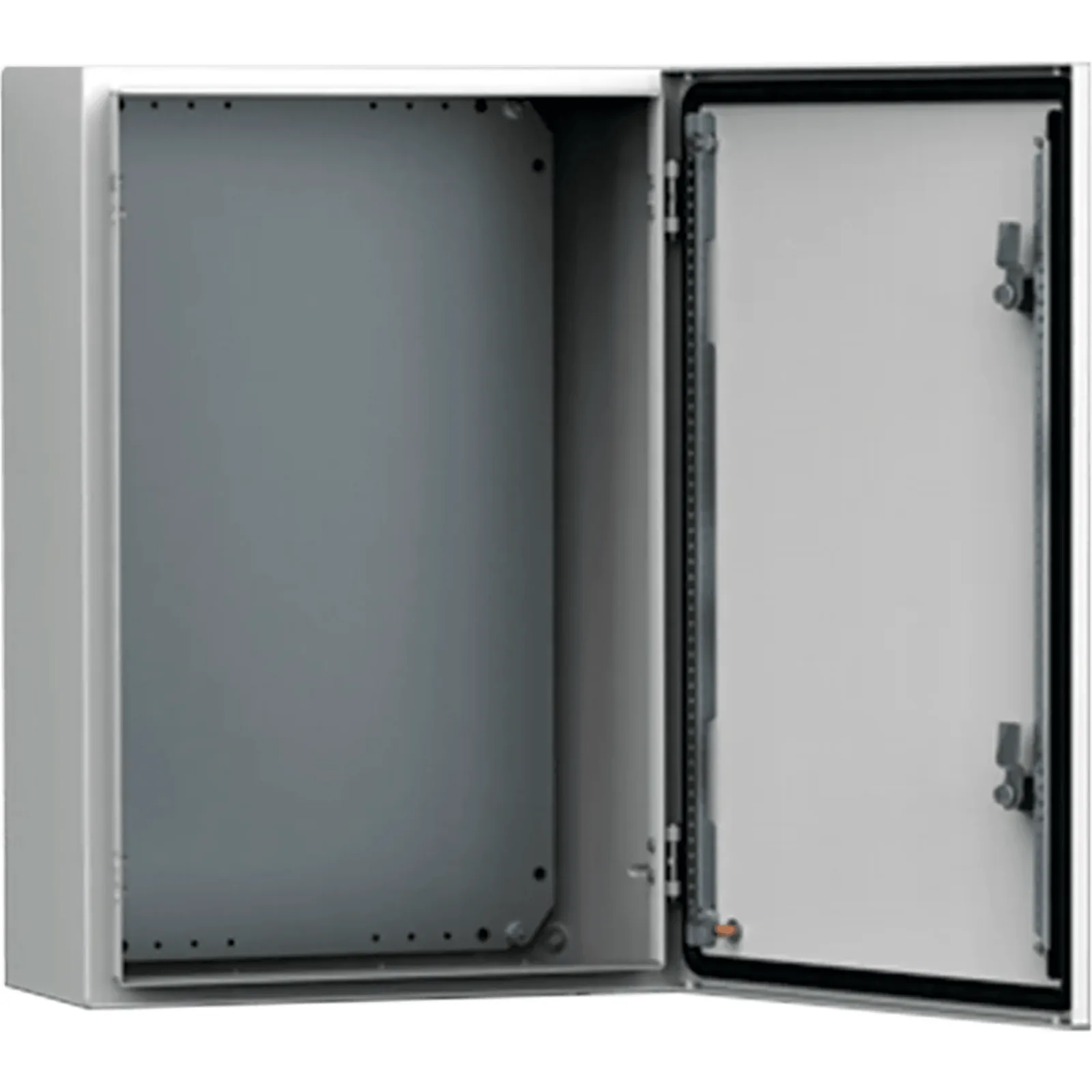 Gabinete de Pared MAS / Acero Dulce 1.5 mm / 800 x 600 x 300 mm (31.5 x 23.62 x 11.81 in) / IP66 NEMA 4-12 IK10 / Placa de Montaje Incluida / Gris Claro RAL 7035
