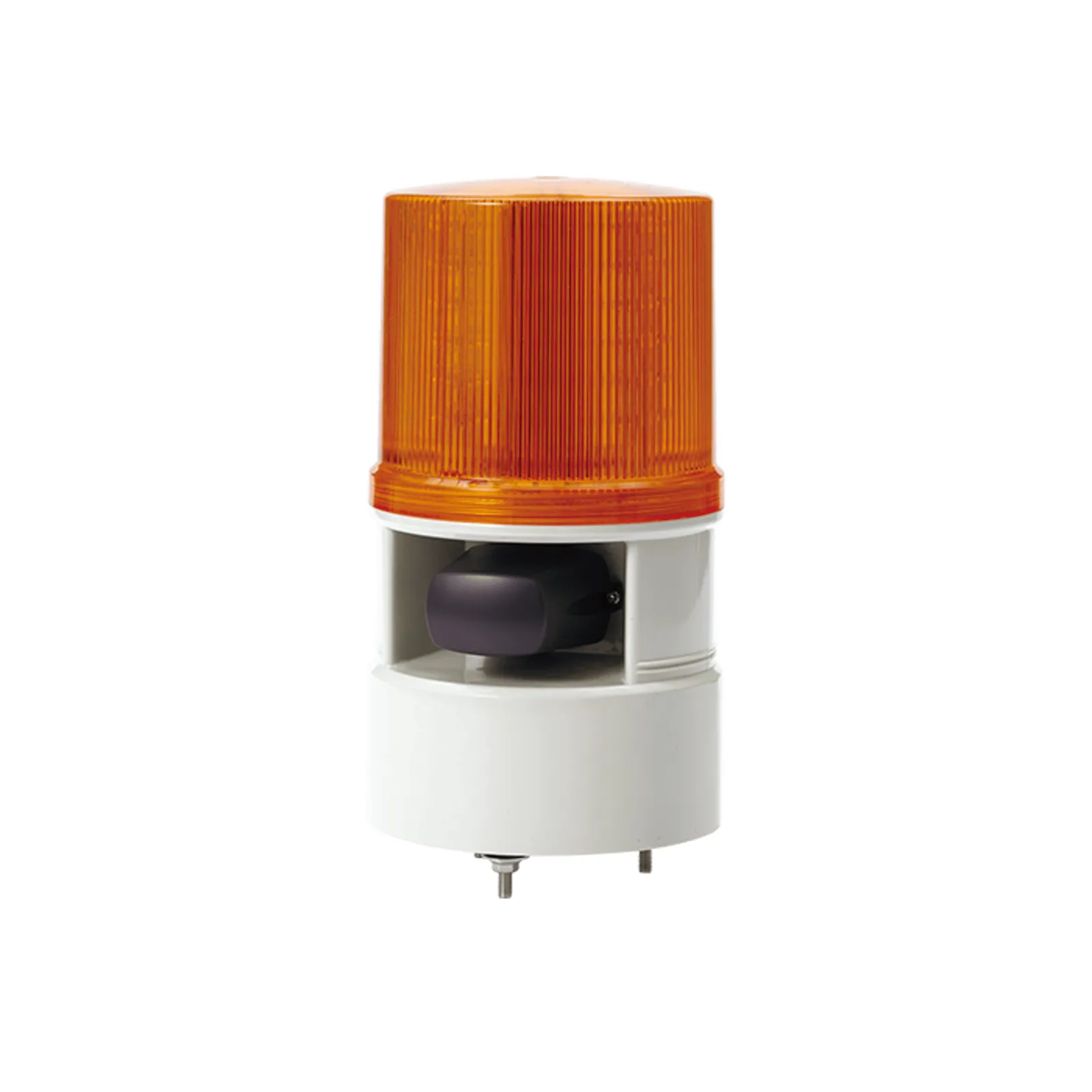 Luces de advertencia color Ámbar con sirena incorporada con 5 tonos máx. 105 dB en 110 VCA