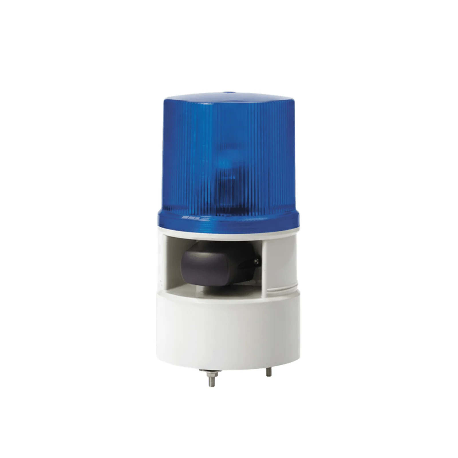 Luces de advertencia color Azul con sirena incorporada con 5 tonos máx. 105 dB en 12-24 VCD