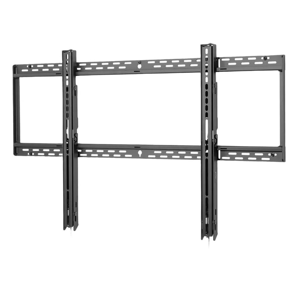 Montaje Universal Pantallas Planas 60"-98" / Capacidad 350 lb (158 kg) / Perfil Ultra Delgado 1.73" / Auto-Bloqueo sin Herramientas / Placa Abierta para Cableado / VESA hasta 1100 x 600
