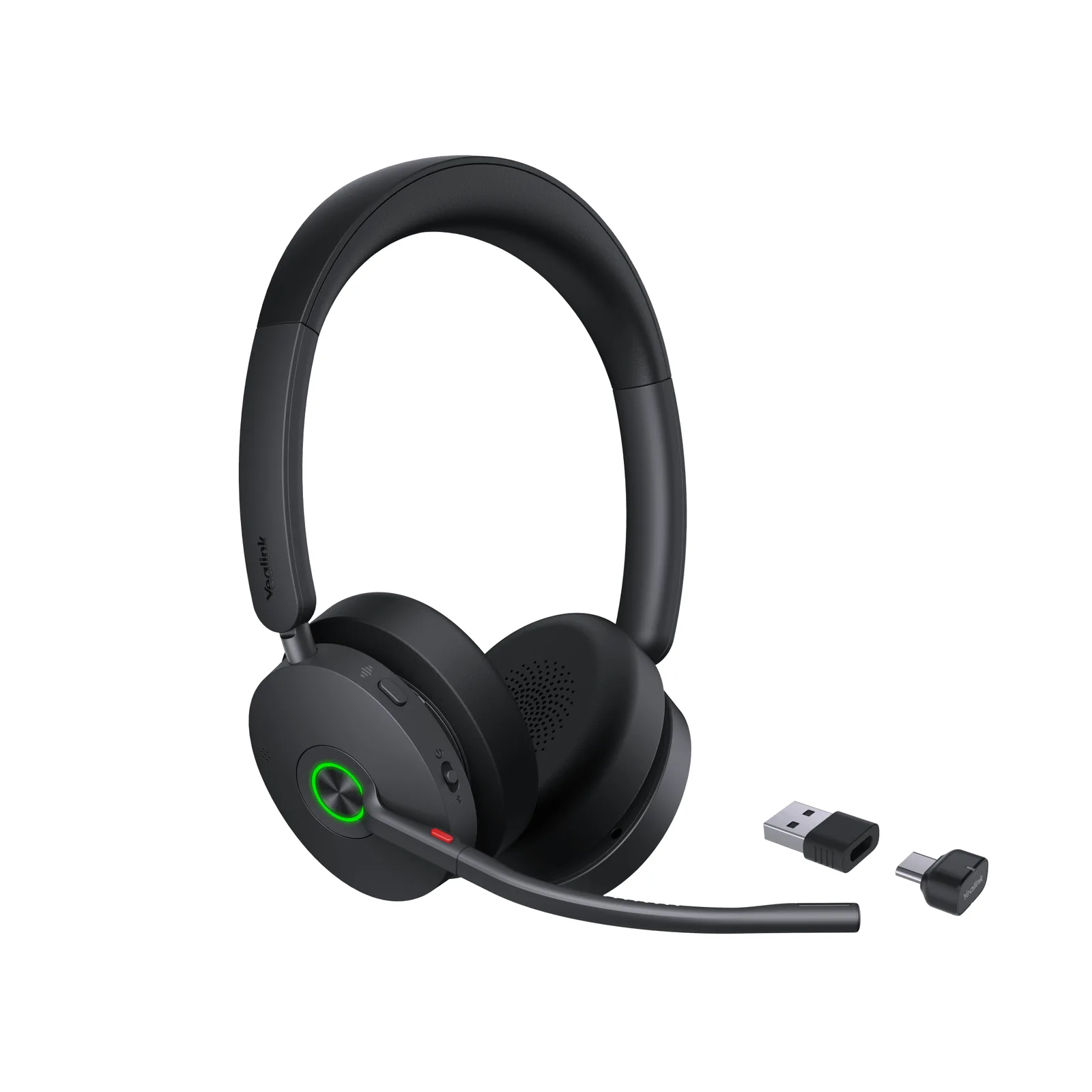 Auriculares estéreo Yealink BH74 edición UC / Bluetooth 5.3 con adaptador USB C&A / Cancelación activa de ruido / 6 micrófonos