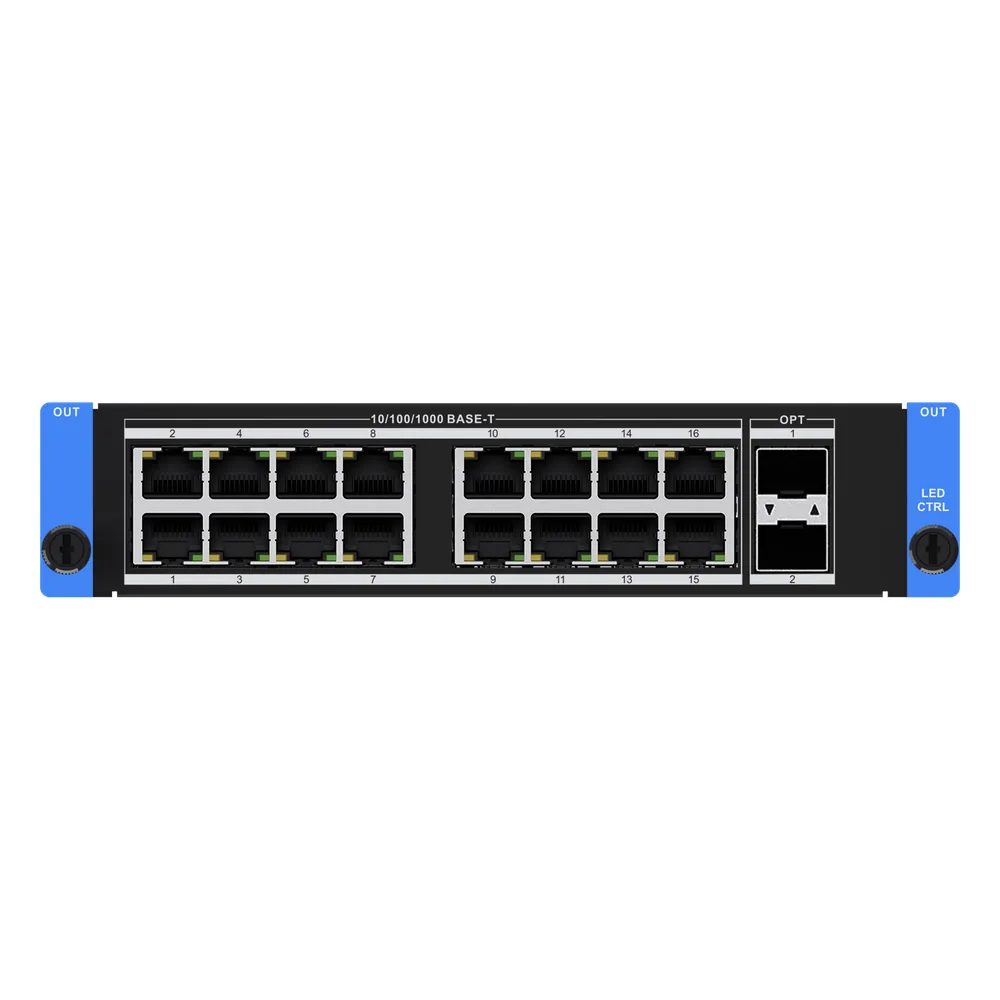 Tarjeta de Salida LED 16 Puertos Ethernet + 2 SFP+ 10G / 4K HDR10 / 10.4 MP / 16 Capas / Compatible Serie C66S
