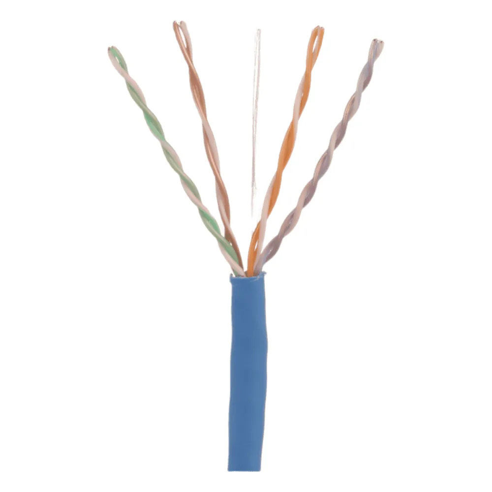 Bobina de Cable UTP 305 Metros (1000 Pies) de Cobre, TX6000™ PanNet, Azul, Categoría 6 (24 AWG), CMP (Plenum), de 4 Pares