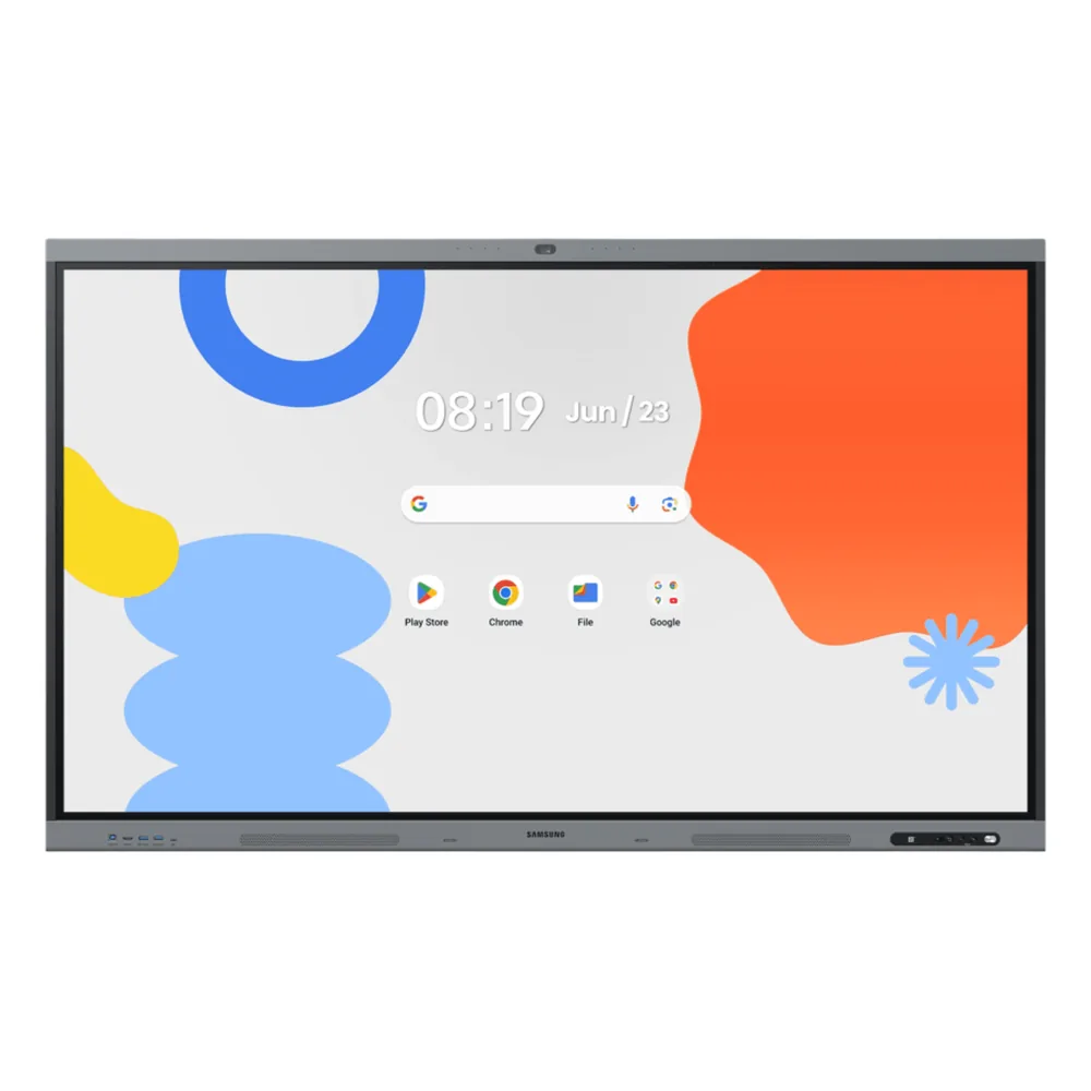 Pantalla Interactiva WAFX-P Series / 86" 4K UHD 3840x2160 / Android 15 EDLA Certified / Octa-core CPU / 48MP Camera / 8-Mic Array 10m / Dual 20W Speakers + Woofer / 50-Point IR Touch / Wi-Fi 6 / Bluetooth 5.0 / OPS Slot
