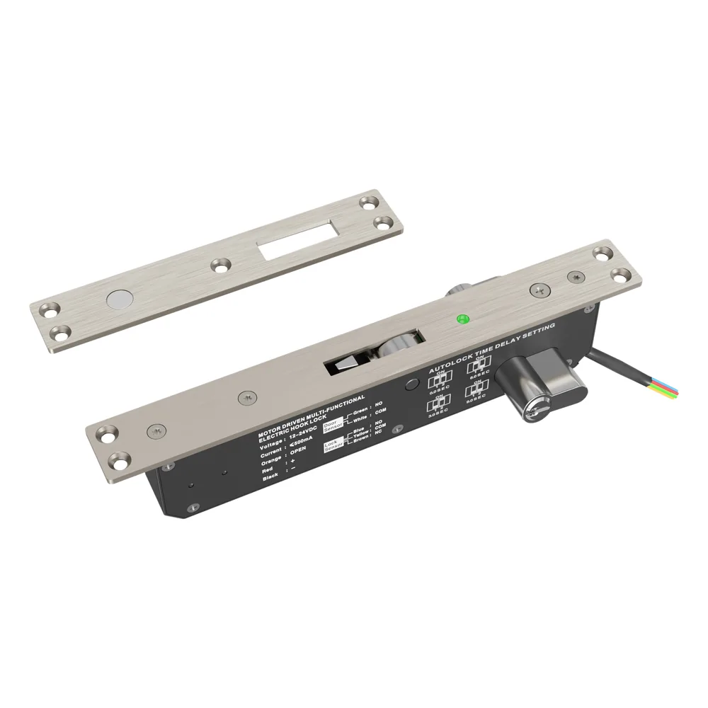 Cerradura eléctrica para puertas corredizas tipo gancho / apertura con llave ambos lados / IP65