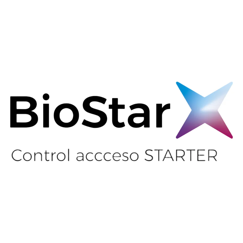 BioStar X edición Starter, Administración de Acceso y asistencia, Licencia para 5 puertas/100 usuarios/1 operador, uso con lectores SUPREMA