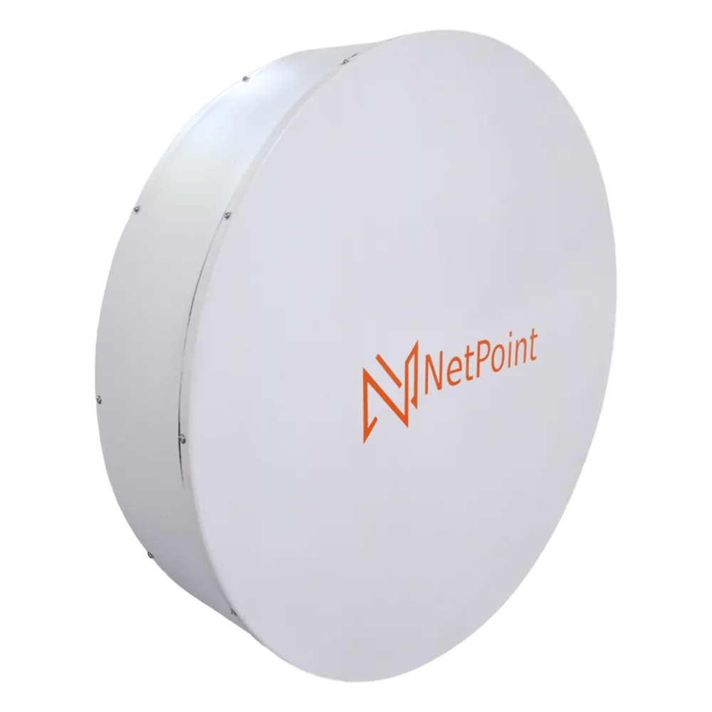 2 Antenas parabólicas direccional de 60cm, para enlaces cortos de punto a punto de 30 dbi