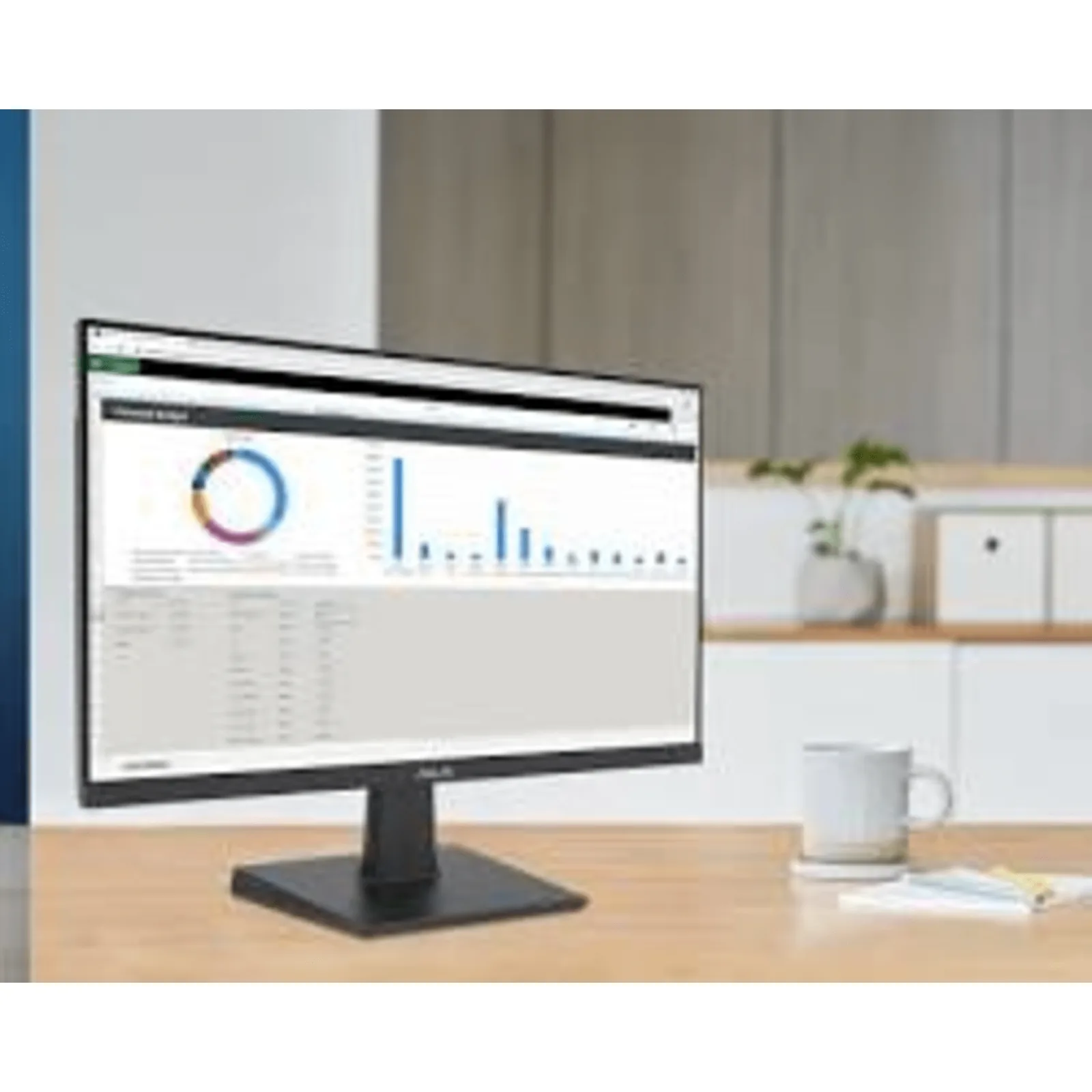 Monitor Gaming 23.8" Full HD IPS / 100 Hz SmoothMotion / 1 ms MPRT / Adaptive-Sync VRR / Tecnología ASUS Eye Care / Sin Marco / Montaje VESA 100x100