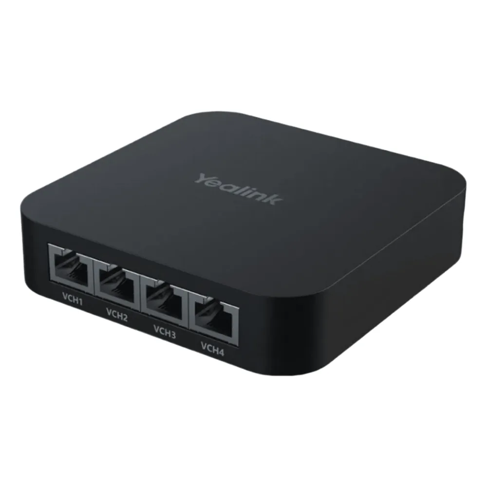 Switch PoE compacto RCH40-E2 para Conectar y Alimentar Múltiples Dispositivos de Videoconferencia Yealink