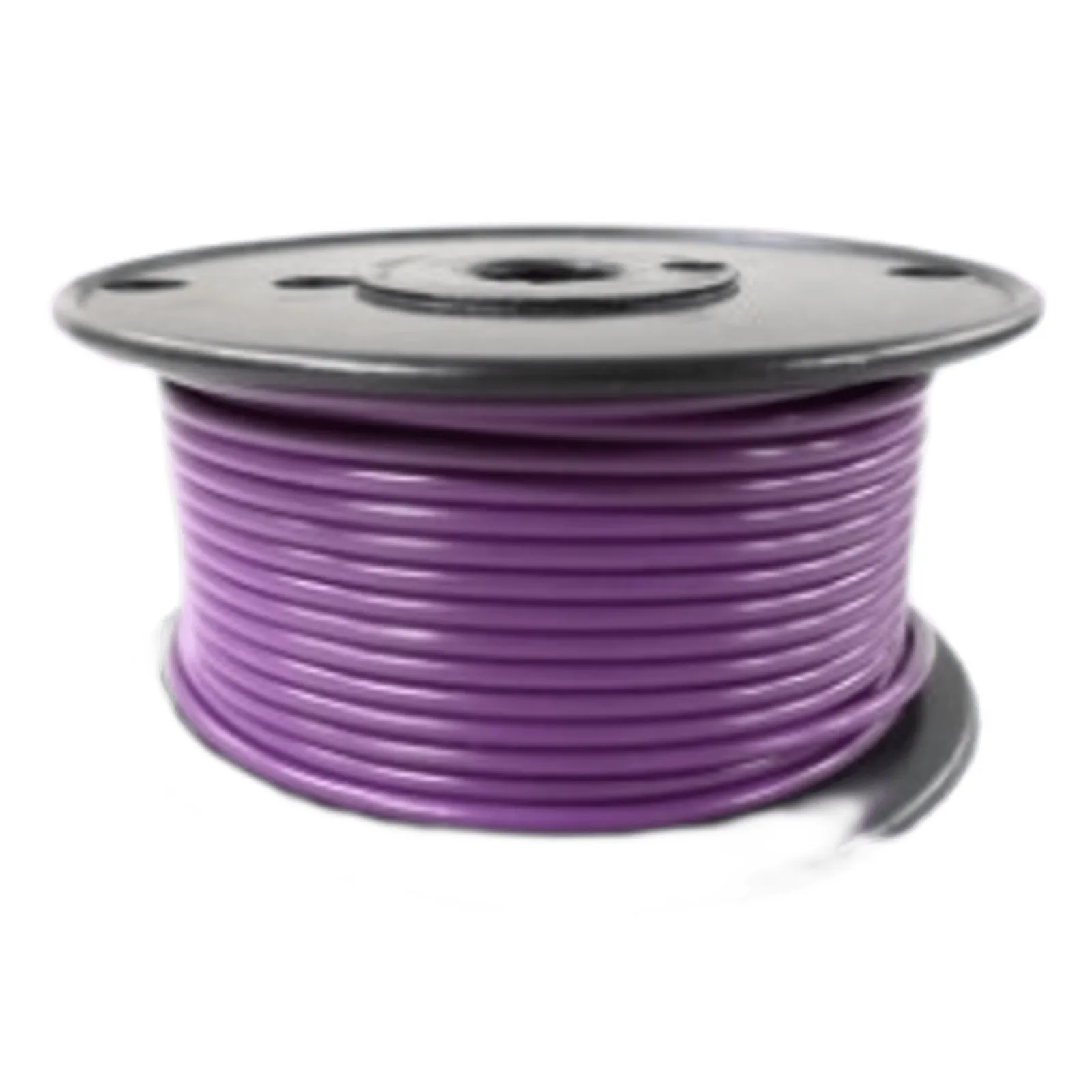 Cable Eléctrico Color Morado Calibre 14 / UL 1015-1230 / 600 Voltios / Temperatura 105°C Seco 75°C Húmedo / Cobre Estañado Clase K / Aislante PVC Retardante de Llama VW-1 / Resistente a Humedad Abrasión Ácido Com
