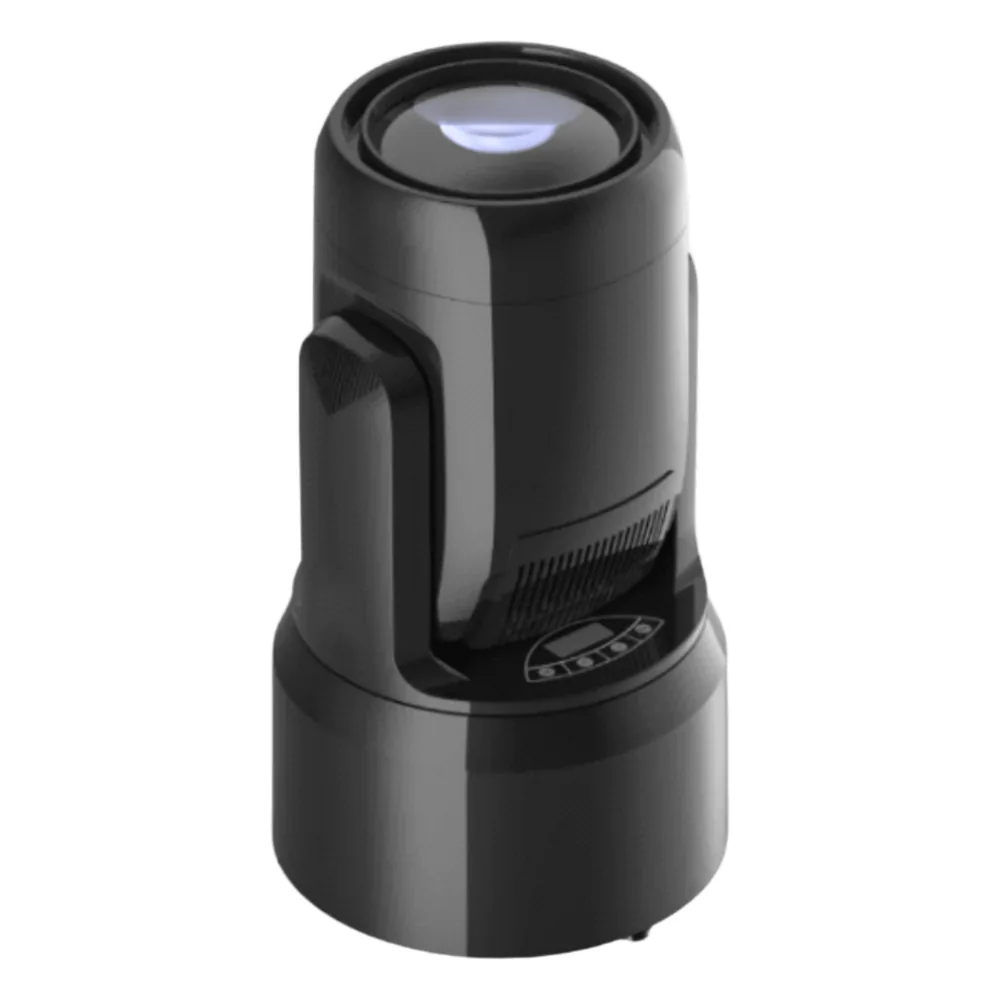 Luz LED de Entretenimiento / 120W LED / 50,000 Horas Vida Útil / Control DMX + Voz + Auto / 7 Colores + 8 Gobos / Prisma 6+12 / Horizontal 540° Vertical 172° / IP20
