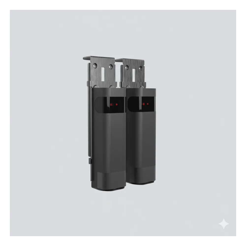 Haz Infrarrojo Inalámbrico ACCESS-PHW / Transmisor y Receptor Photo Beam / Triple Frecuencia 409-458 MHz / Alcance 20 Metros / Batería Litio 2300mAh / IP54 / Ajuste Angular -90° a +90° / Compatible Puertas Seccionales, Enrollables, C