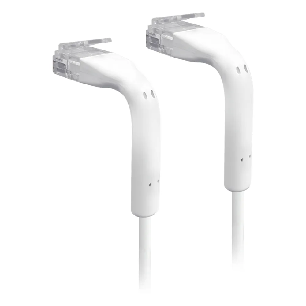 UniFi Patch Cable Cat6 Ultradelgado GbE con Botas Flexibles, Color Blanco, 0.3 Metros (0.98 Pies)