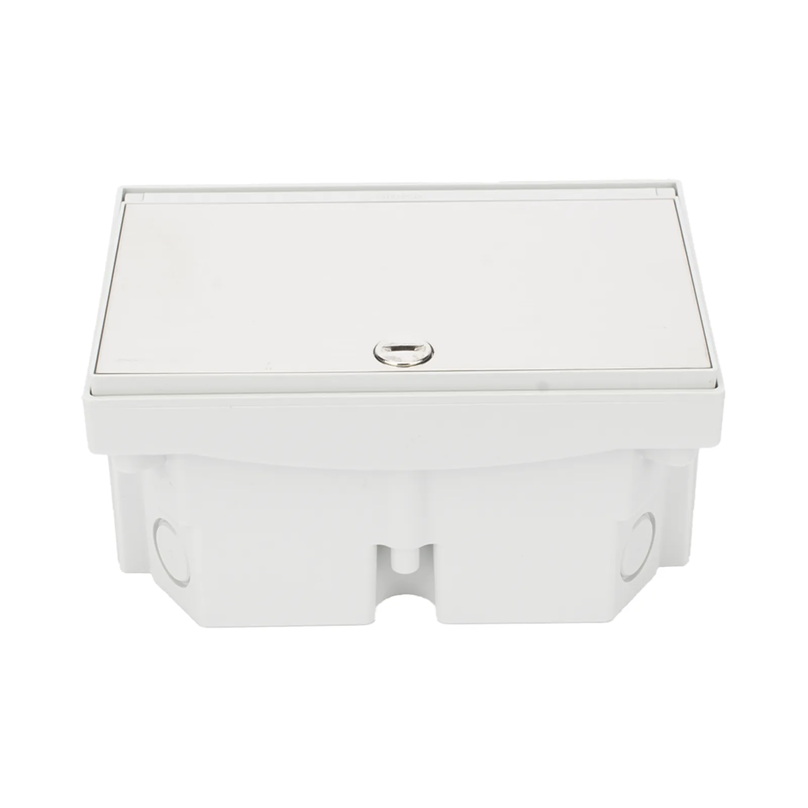 Caja de Suelo Estanca IP66 para Interior y Exterior / Protección contra Polvo y Agua / Sistema de Drenaje Integrado / Cierre Manual o de Seguridad / Alta Resistencia para Áreas Públicas