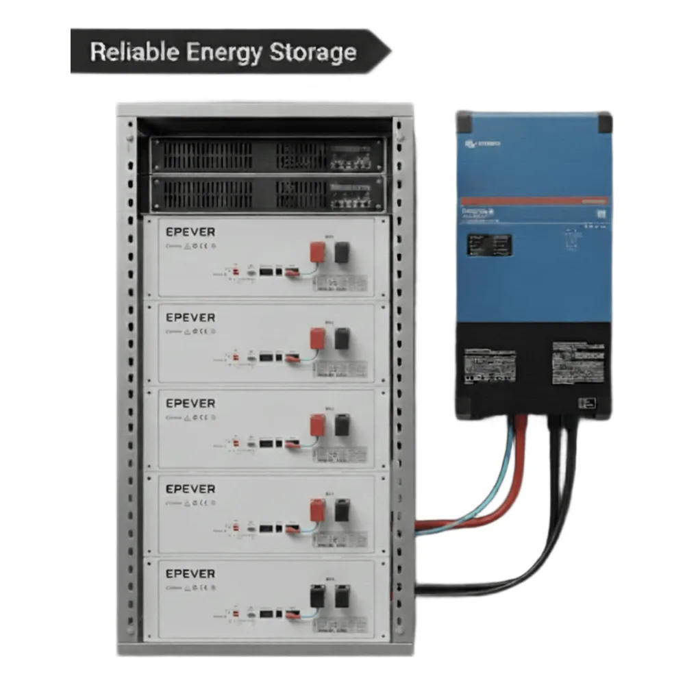 Kit Inversor Cargador de 4 kW con Salida de 110 Vca y respaldo de 20 kWh en batería de LiFePO4