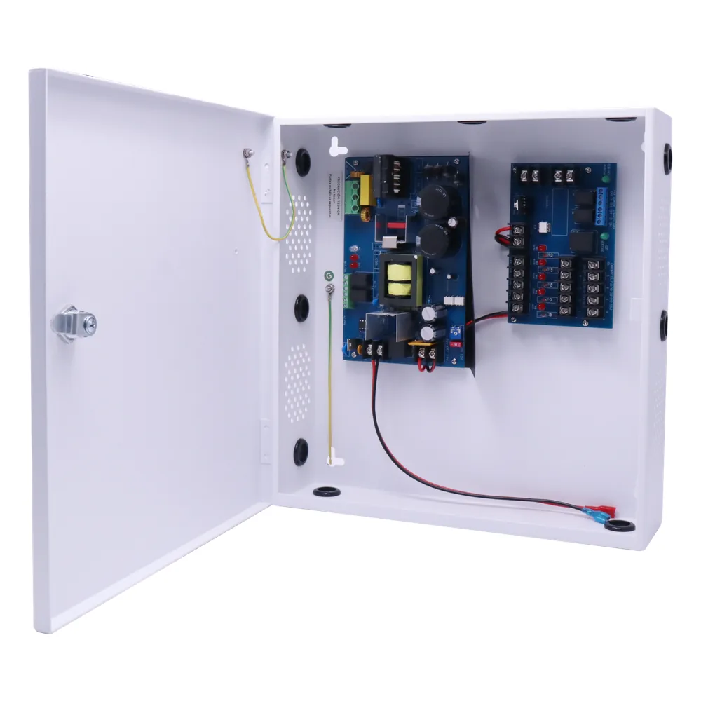 Fuente de Poder para Control de Acceso AL600FC / 6A Total / 5 Salidas Clase 2 PTC Auto-reiniciables / 12-24 VDC Selectable / Entrada 115 VAC / Respaldo Batería 40 AH / Supervisión FACP / Fail-Safe y Fail-Secure