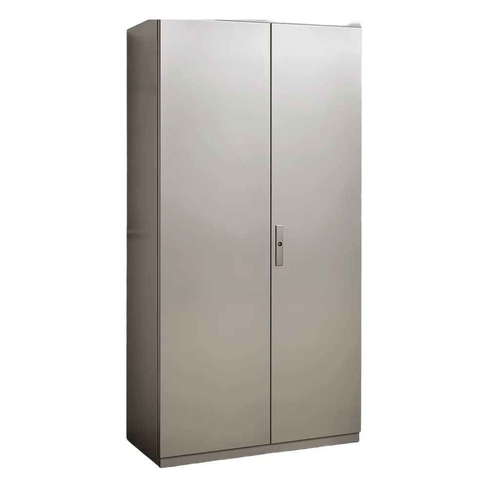 Gabinete de Acero Inoxidable IP55 (1000 x 2200 x 400 mm) con Placa Interna Galvanizada.