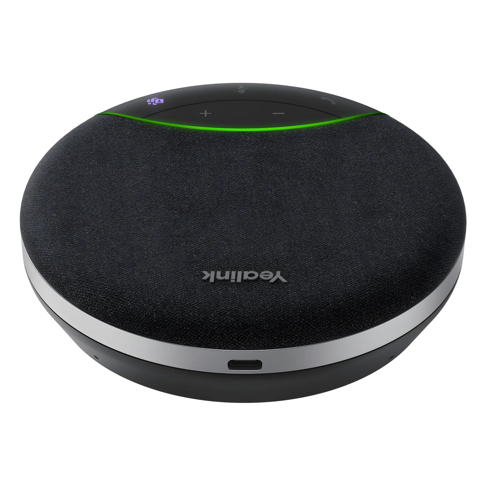 Yealink SP92, altavoz portátil con micrófono integrado, Bluetooth 5.3 con adaptador USB-C/A, alcance de captación de voz de 4 m, 20 horas de conversación, cancelación de ruido con IA.