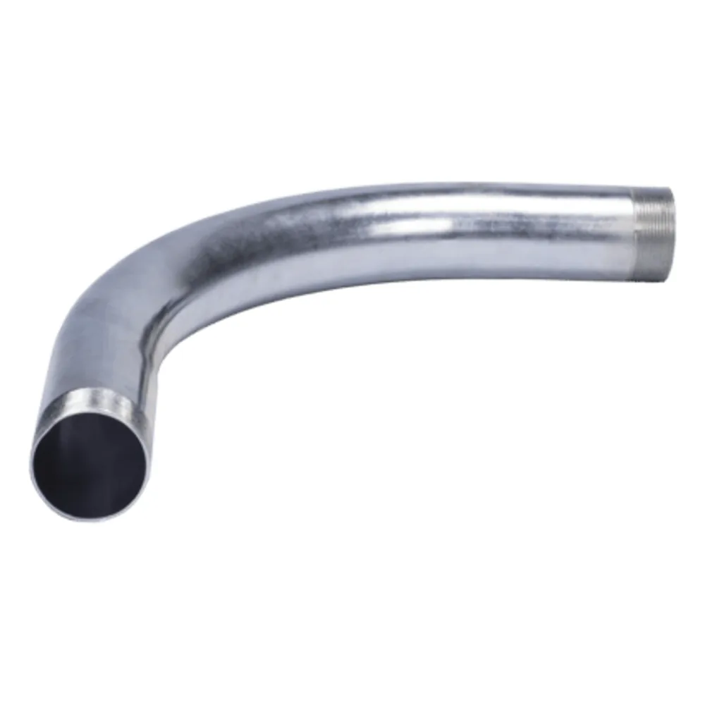 Codo de 1 1/2" ( 38 mm) para Tubo Pared Gruesa (IMC) / Galvanizado / Etiqueta Amarilla.