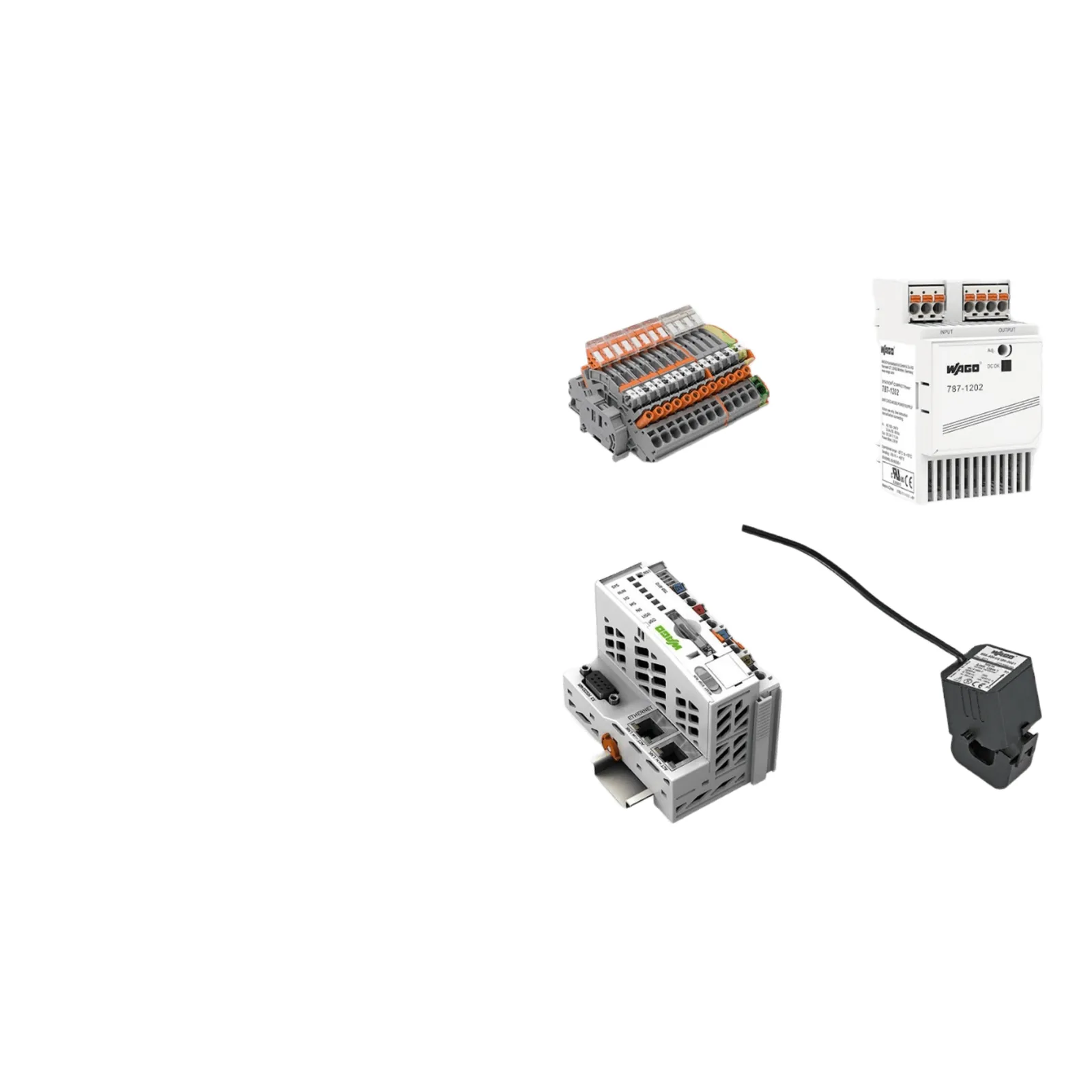 Sistema de Medición y Control de Energía Trifásica / 690 VAC / Transformadores de Corriente 150 A / Controlador PFC100 / Ethernet / Fuente Conmutada 24VDC / Módulo de Conmutación 16A