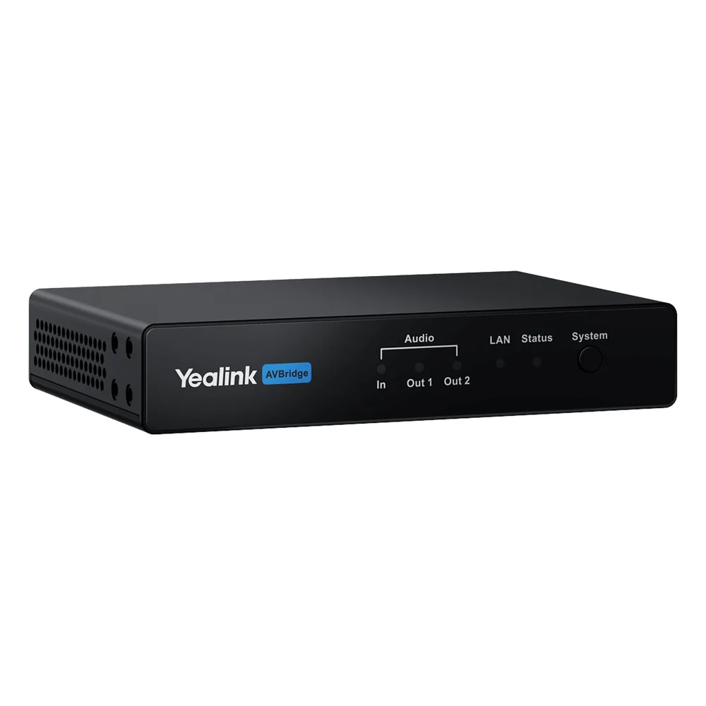 Caja de Audio AV-BRIDGE de Yealink con Procesamiento Profesional para Salas de Reuniones