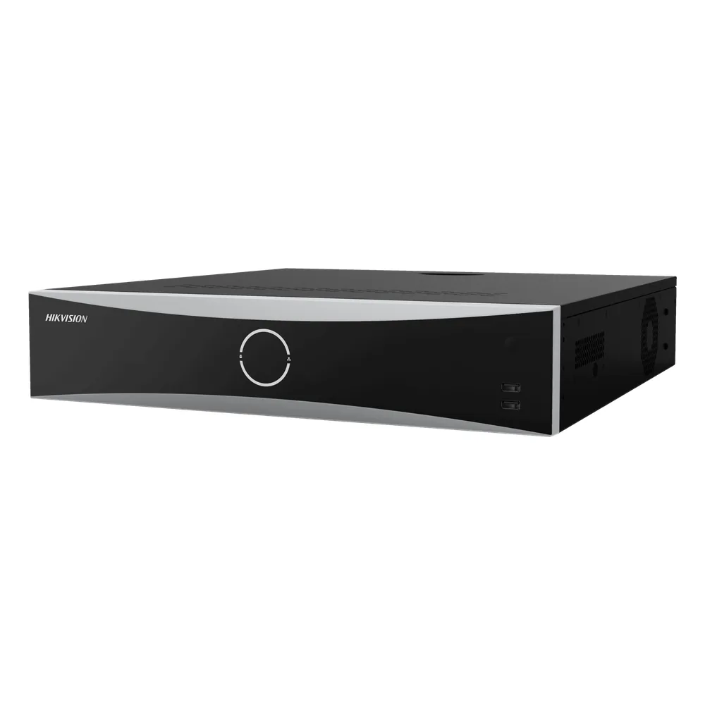 NVR 12 Megapixel (4K) / 32 Canales IP / Reconocimiento Facial / AcuSense / 8 Bahías de Disco Duro / 2 HDMI en 4K / Alarmas I/O