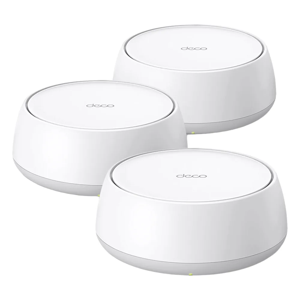 Kit Routers Inalámbricos MESH Interior para Hogar / Doble Banda Wi-Fi 7 BE3600 Mbps / 2 Puerto 1 Gigabit WAN/LAN / 4 Antenas Internas / Operación Multi-Link MLO / Administración Mediante la App Deco (iOS, Android) / HomeShield