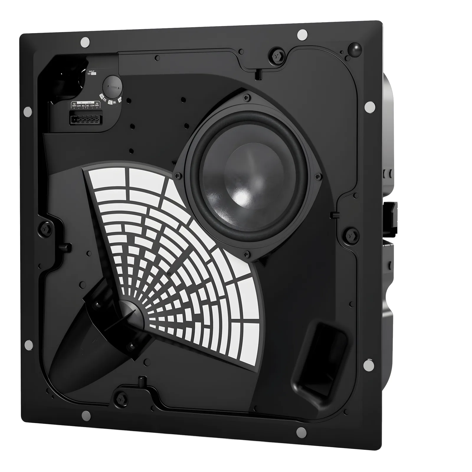 Altavoz Direccional EdgeMax | Bajo Perfil | Cobertura 90° | Montaje en Techo | Crossover Pasivo de 2 Vías | Alta y Baja Impedancia | Tecnología PhaseGuide