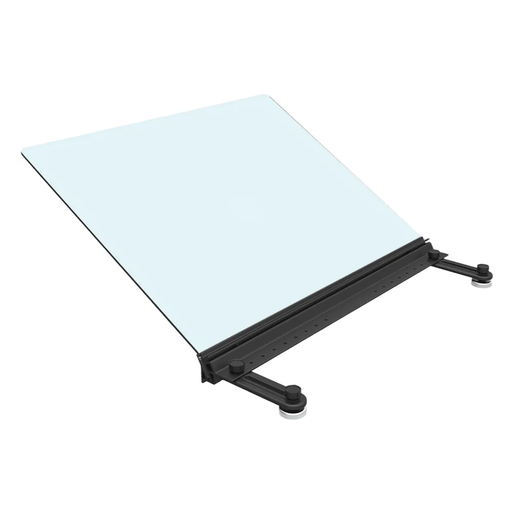 Deflector Superior Angulado para Rack Express, 10.90 x 23.60 x 22.50 pulgadas, Negro, Material Policarbonato ABS, Montaje Magnético, Configuración Pasillo Frío/Caliente, Sistema de Contención Express
