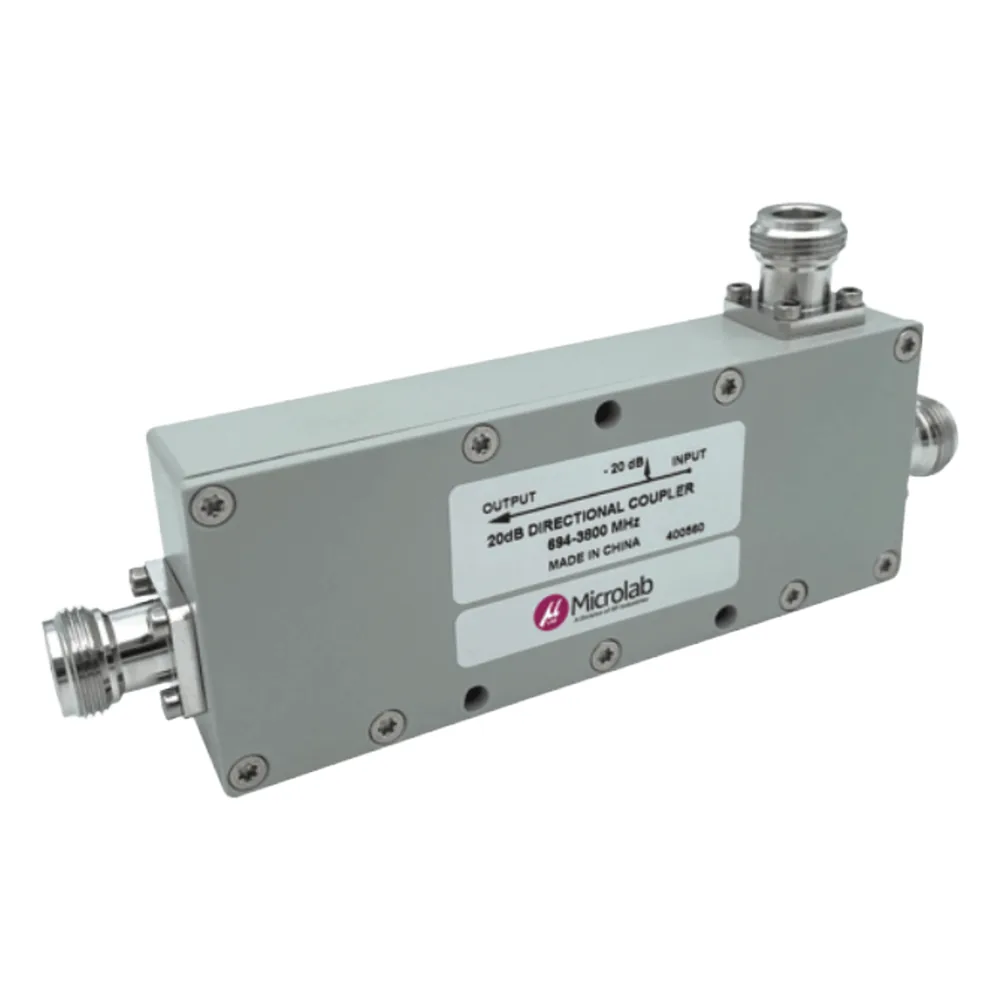 Acoplador Direccional / 694-3800 MHz / 300W / N hembra / 15 dB / PIM < -155 dBc / IP65 / Bajo Pérdida