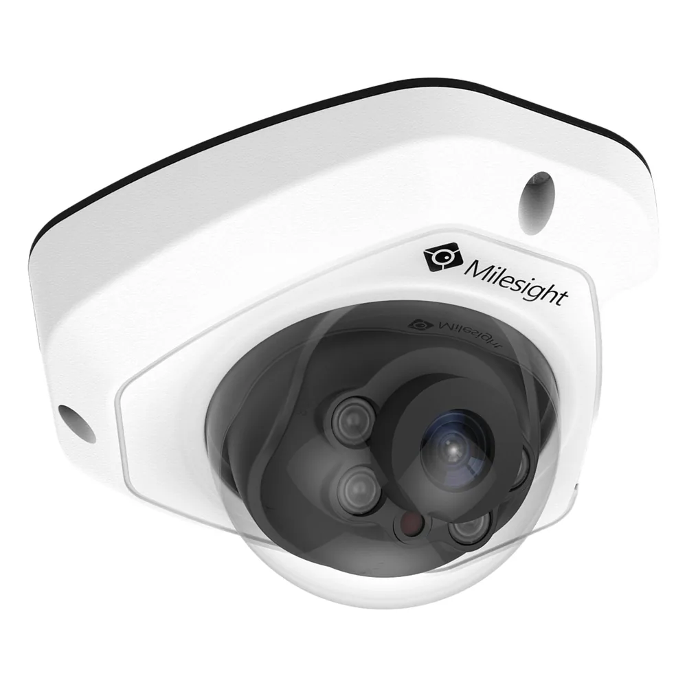 Cámara IP Mini Domo / 4K UHD / 120dB WDR / 0.005Lux Starlight / H.265+ / IR 30mts / PoE / IP67 / IK10 / Análisis de Video AI / ONVIF y VMS