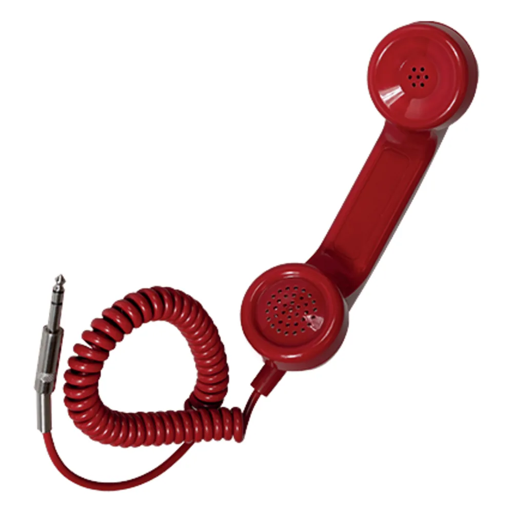 Auricular para el teléfono de emergencia. Con conector jack 6,3 mm.