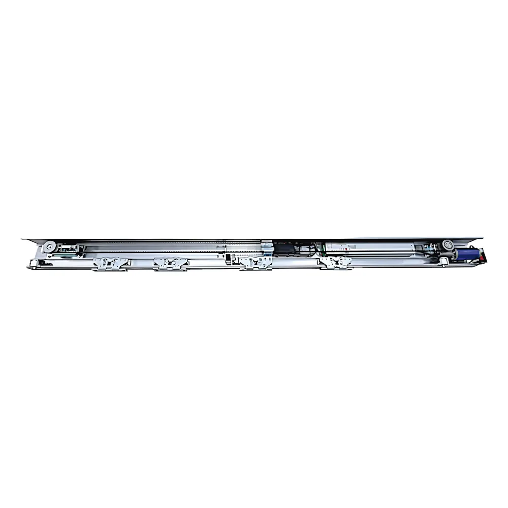 Operador Automático para Puertas Corredizas / Motor DC sin Escobillas de Alto Torque / Carga hasta 2 × 120 kg / Controlador por Microprocesador / Sincronizable / Función de Autoaprendizaje / Batería de Respaldo Opcional