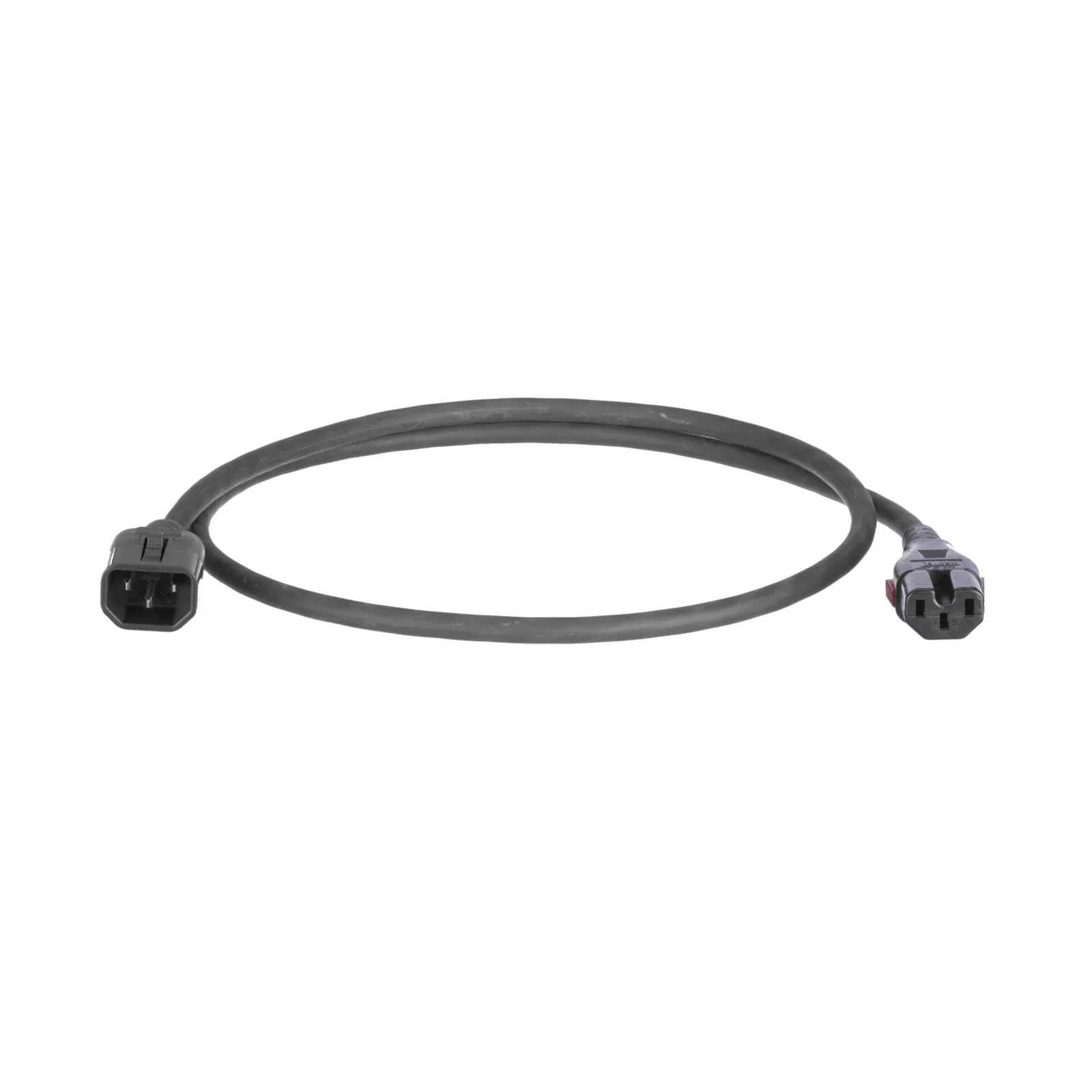Cable de Alimentación Eléctrica Con Bloqueo Doble de Seguridad, de IEC C14 a IEC C13, 6 ft. de Largo, Color Negro, Paquete de 10 Piezas