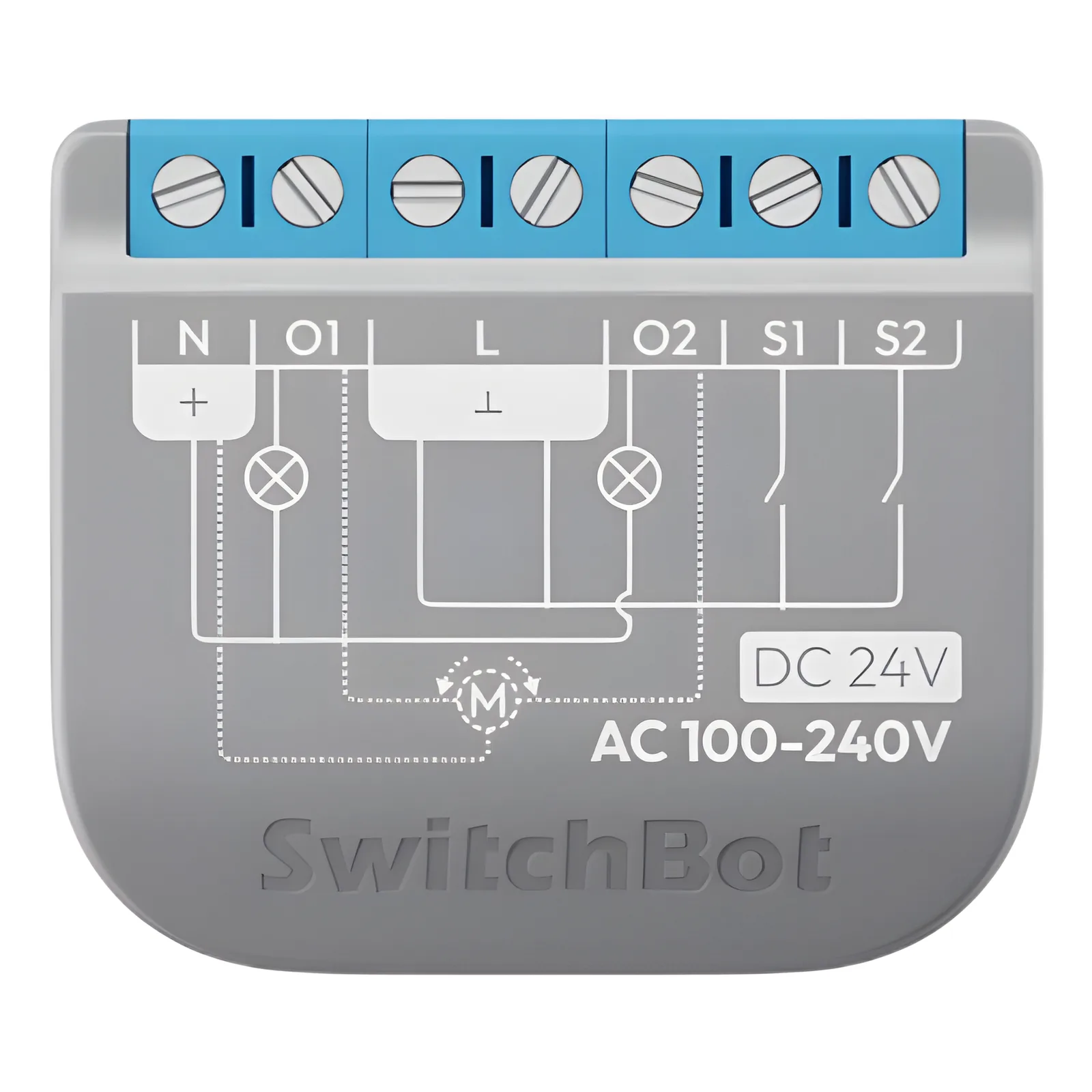 Relay Switch Inteligente 2 Canales / WiFi + BLE / Medición Consumo / 10A por Canal / Protección Sobrecarga / Compatible Matter / 42 x 36 x 16 mm (1.7 x 1.4 x 0.6 in)