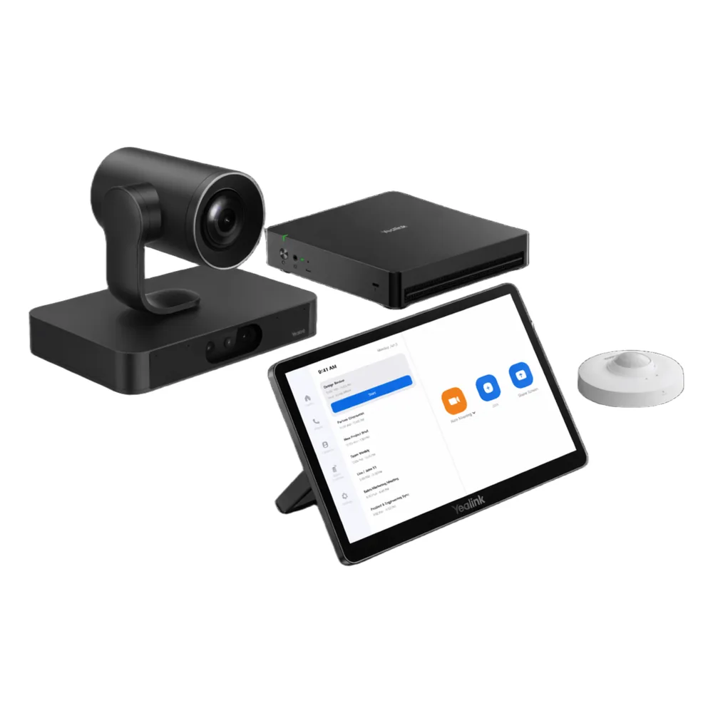 Sistema de Videoconferencia Yealink ZVC-S80-C5U-000 para Zoom Rooms con Tecnología de IA Colaborativa y Cámaras Dual 4K