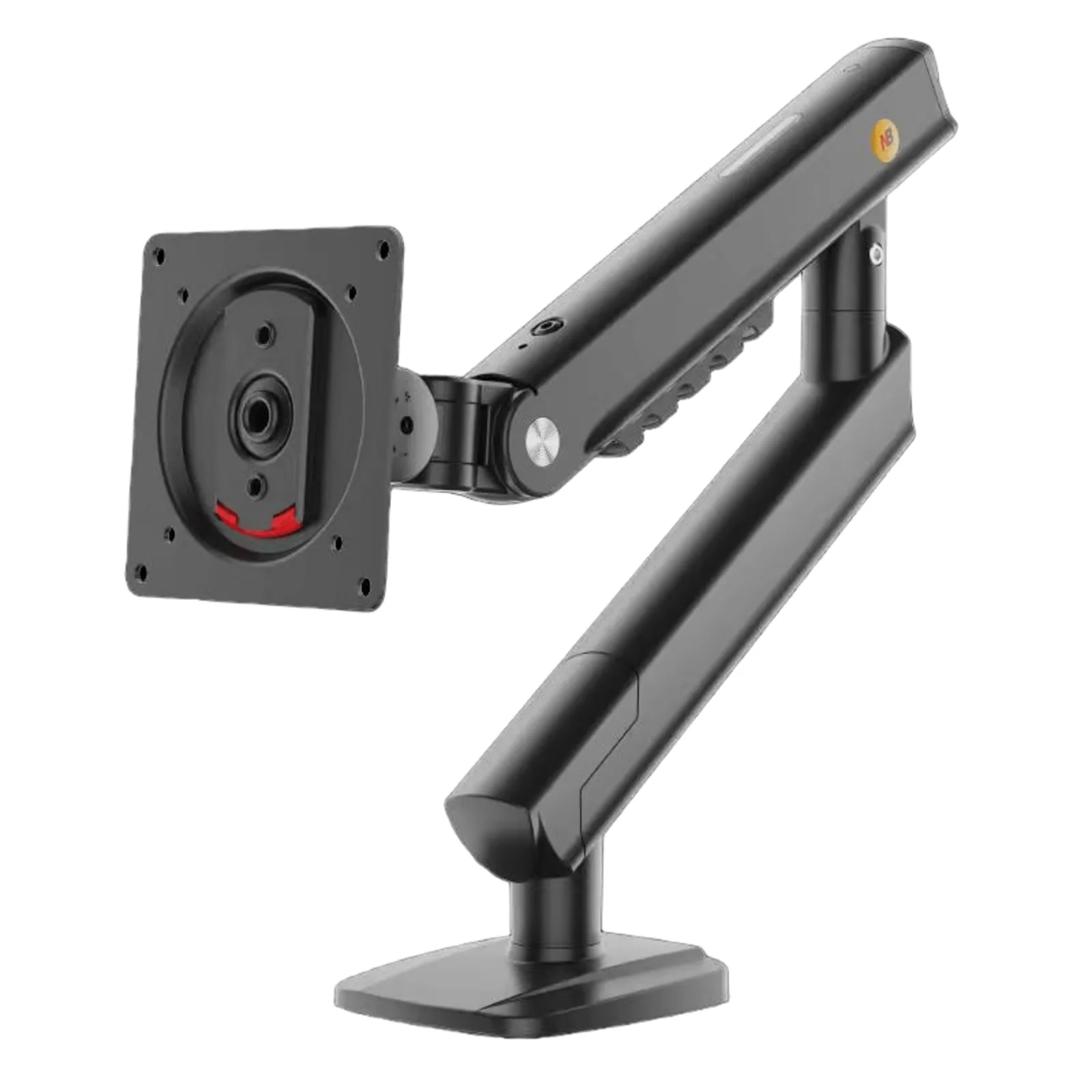 Brazo Ergonómico para Monitor / Soporte 17\"-32\" / Carga 2-7 kg / Ajuste de Tensión / Rotación ±90° / Instalación Abrazadera o Pasacables