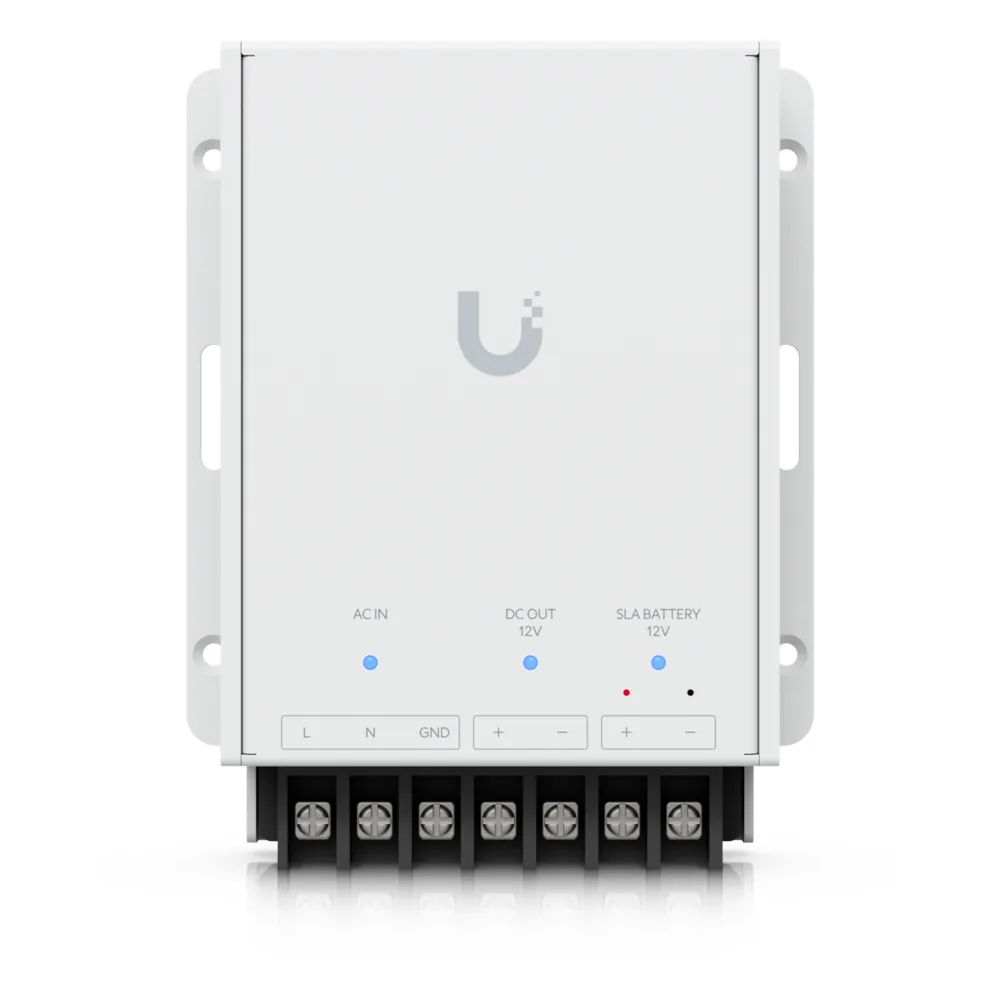 Fuente de Alimentación de 12V con Soporte para Batería de Respaldo SLA Opcional, Compatible con UniFi Retrofit Hub