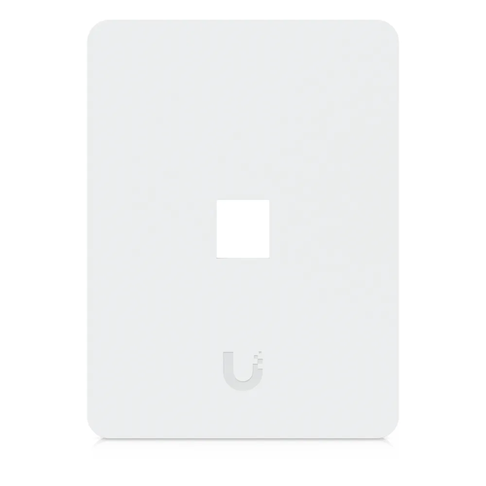Placa de Pared Vertical Universal para Keystone de 1 Puerto con Cubierta Pintable, Acabado Personalizable, Paquete con 4 Piezas