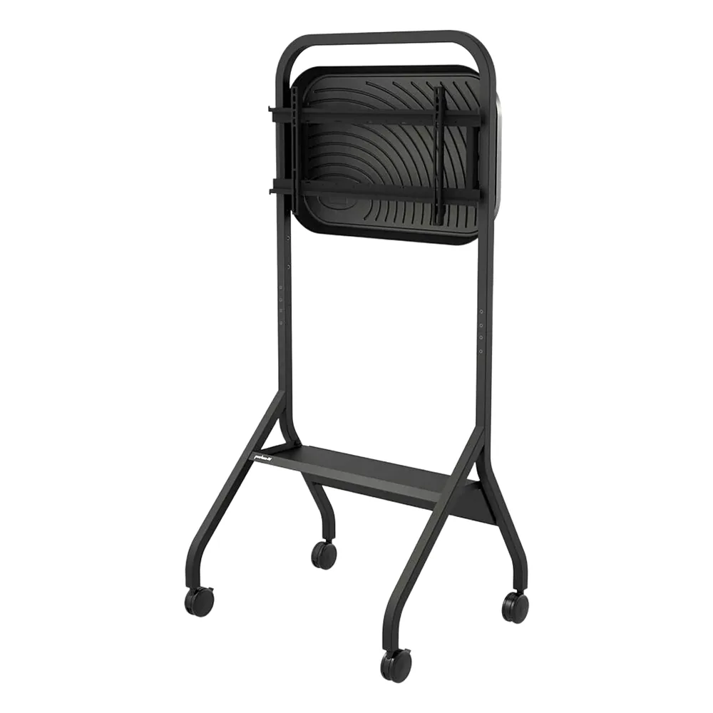Carro Móvil para Pantalla Plana / 43" a 75"+ Displays / Altura Ajustable 49.8"-65.8" (126.5-167.1 cm) / Capacidad 150 lb (68 kg) / 4 Ruedas Dobles 4" (102 mm) / Gestión de Cableado Interno / Estructura Tubular / Incl
